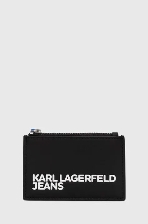 Denarnica Karl Lagerfeld Jeans črna barva, 245D3201