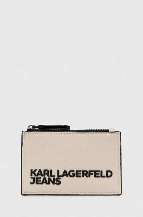 Karl Lagerfeld Jeans husa pentru chei culoarea bej, 245J3203