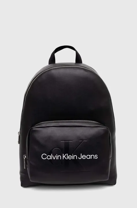 Раница Calvin Klein Jeans в черно голям размер с изчистен дизайн K60K612223