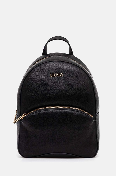 Liu Jo rucsac femei, culoarea negru, mic, neted, AF4287 E0037