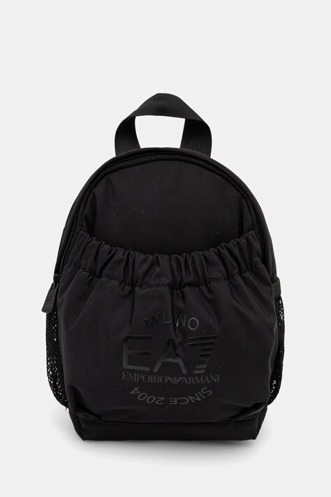 EA7 Emporio Armani rucsac femei, culoarea negru, mic, neted, AF10251.7W000010