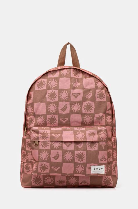 Roxy rucsac Sugar Baby Printed femei, culoarea portocaliu, mare, modelator, ERJBP04784