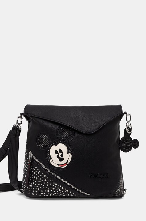 Desigual rucsac MICKEY STUDSTYLE JER femei, culoarea negru, mare, cu imprimeu, 24WAKP21