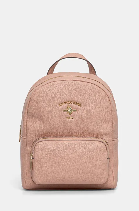 U.S. Polo Assn. rucsac Stanford femei, culoarea roz, mic, neted, BIUSS6211WVP