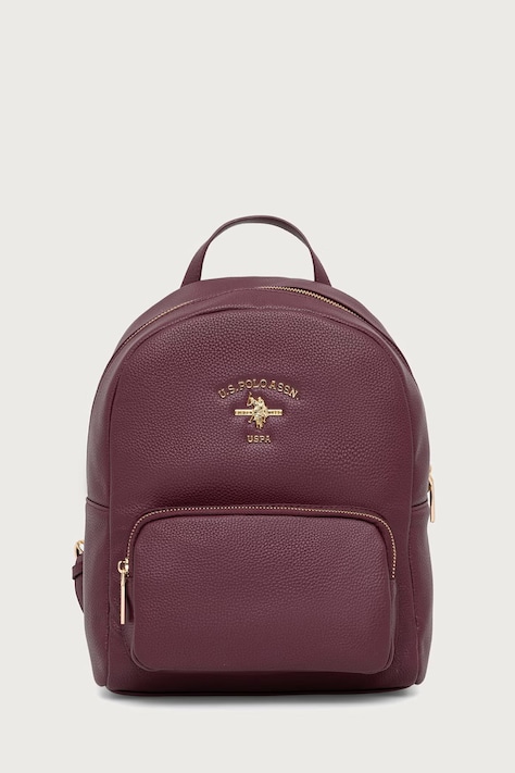 U.S. Polo Assn. Ruksak dámsky z imitácie kože Stanford červený BIUSS6211WVP