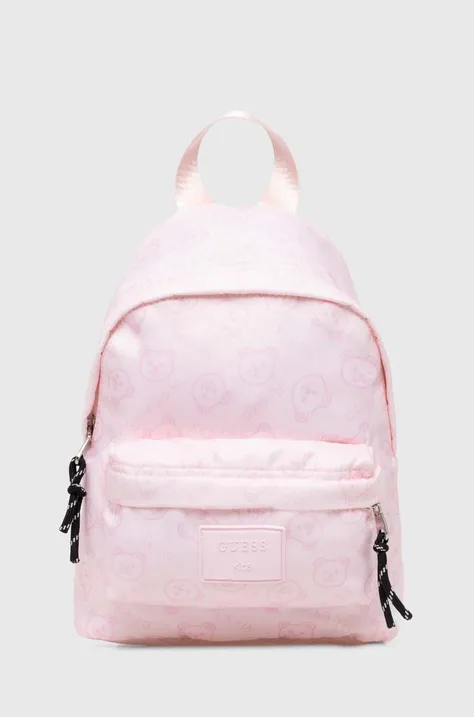 Детский рюкзак Guess цвет розовый маленький узорный H4YJ02 WFMR0