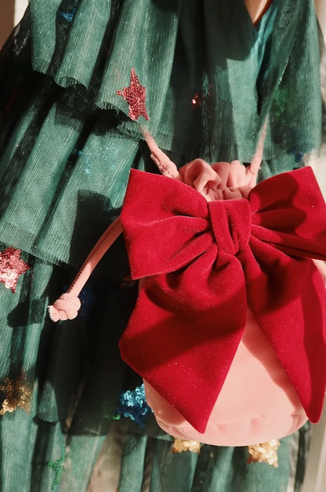 Детска чанта Konges Sløjd BOW BAG в розово KS102168