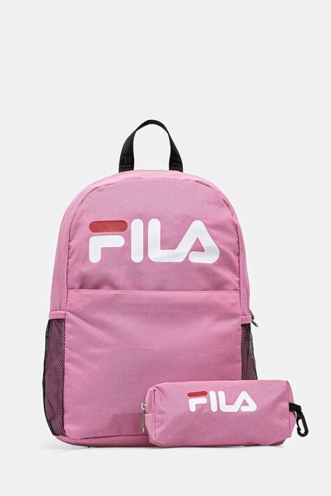 Fila ghiozdan copii FAVORITEN culoarea roz, mare, cu imprimeu, FBT0003