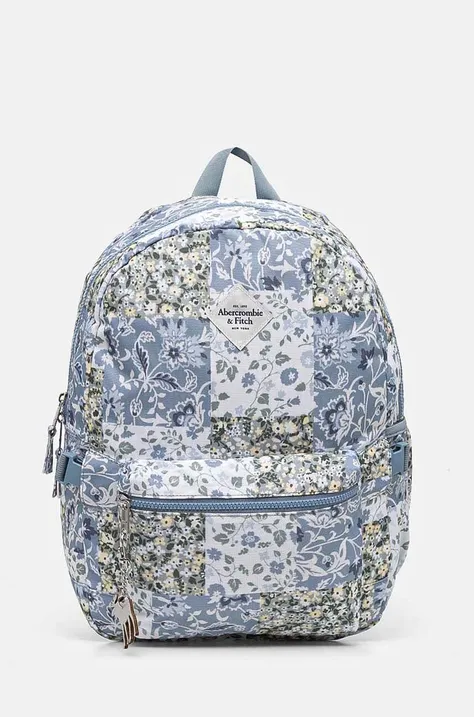 Abercrombie & Fitch plecak dziecięcy kolor niebieski duży wzorzysty KI254-4018