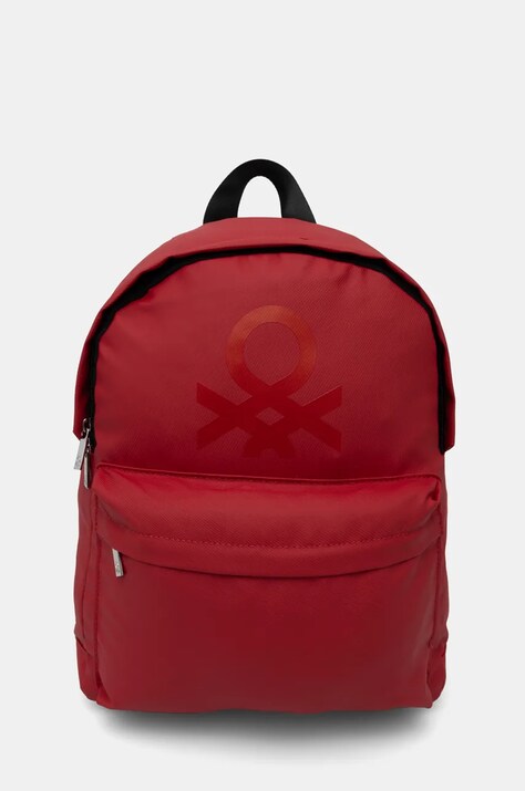 United Colors of Benetton ghiozdan copii culoarea bordo, mare, cu imprimeu, 6FK8CY01J
