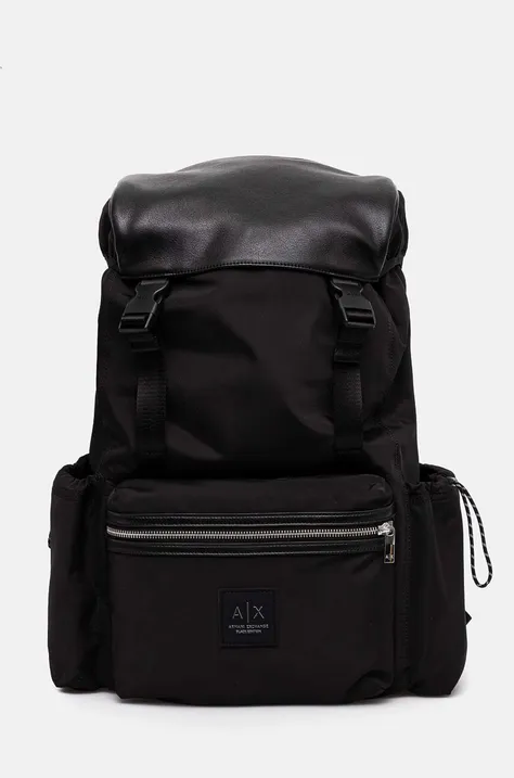 Рюкзак Armani Exchange чоловічий колір чорний великий однотонний XM000092 AF10406