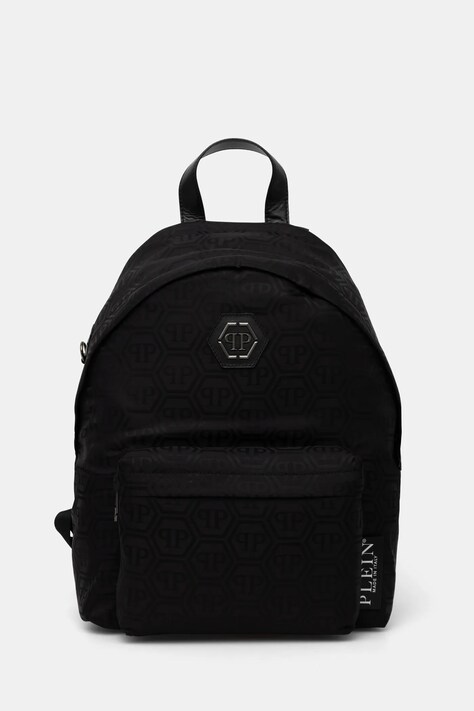 Ruksak Philipp Plein pánsky, čierna farba, veľký, vzorovaný, AADA MBA1432 PNY002N