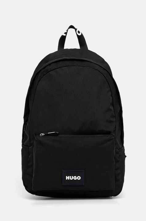 Batoh Hugo Blue pánský, černá barva, velký, s aplikací, 50531717