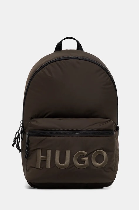 HUGO rucsac barbati, culoarea verde, mare, cu imprimeu, 50529437