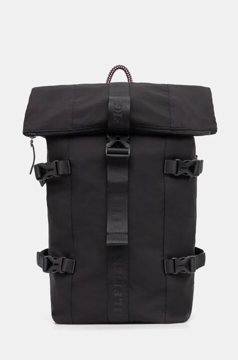 Tommy Hilfiger rucsac barbati, culoarea negru, mare, neted, AM0AM12744