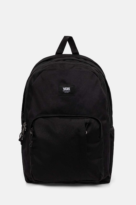 Vans rucsac culoarea negru, mare, neted, VN000HRHBLK1