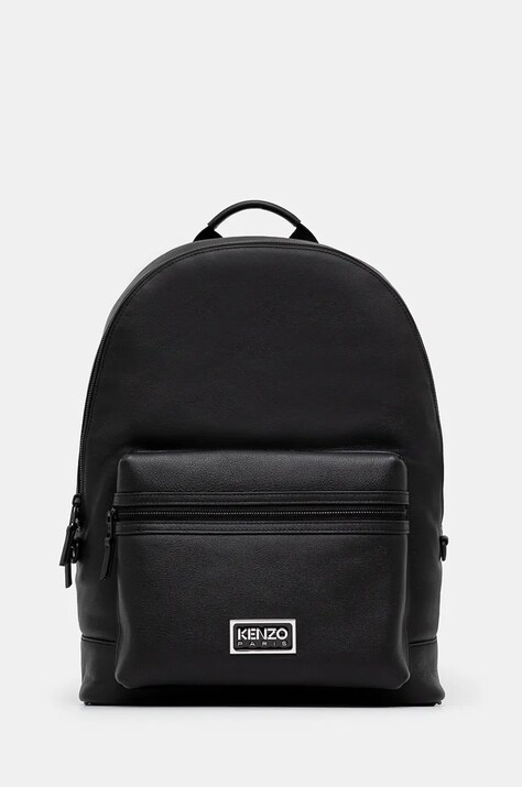 Kožený ruksak Kenzo Backpack čierna farba, veľký, s nášivkou, FE55SA713L40.99