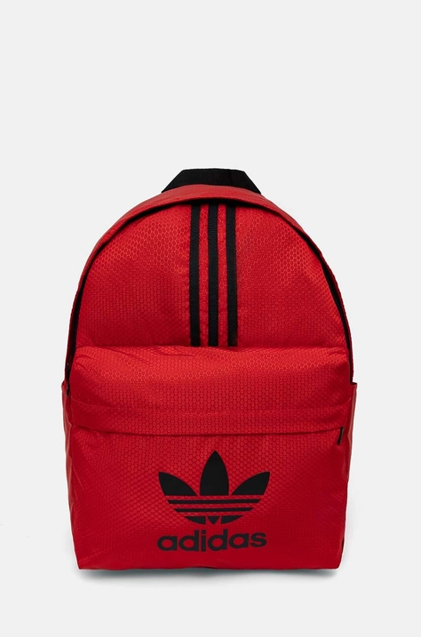 adidas Originals plecak Adicolor kolor czerwony duży z nadrukiem JE4034