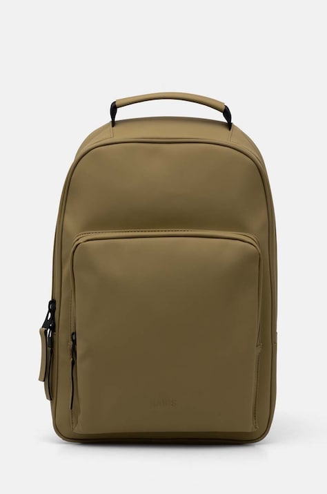 Рюкзак Rains Book Daypack W3 колір зелений великий однотонний 13260-44