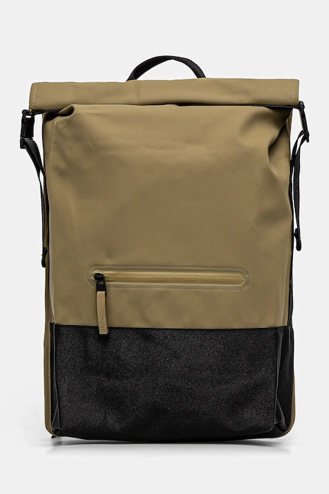 Rains rucsac Trail Rolltop Backpack W3 culoarea verde, mare, neted, 14320-44