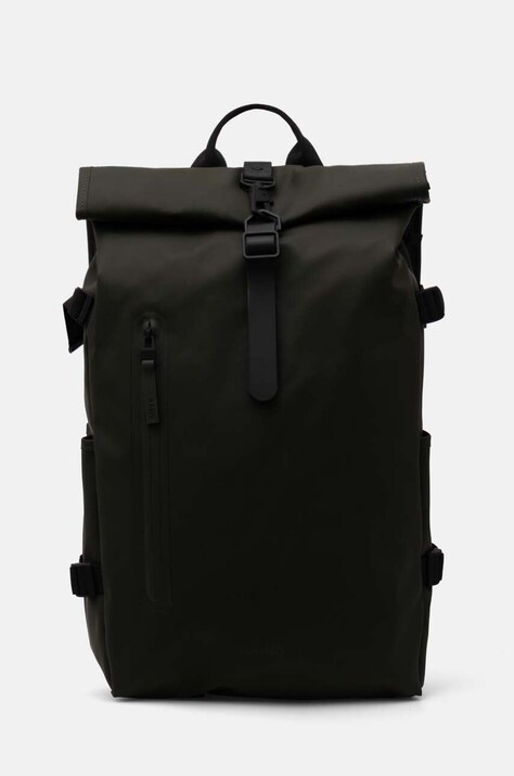 Σακίδιο πλάτης Rains Rolltop Rucksack Large W3 χρώμα: πράσινο, 14590-03