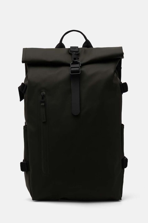 Σακίδιο πλάτης Rains Rolltop Rucksack Large W3 χρώμα: πράσινο, 14590-03
