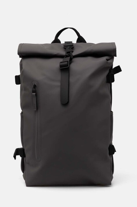 Rains rucsac Rolltop Rucksack Large W3 culoarea gri, mare, neted, 14590-13