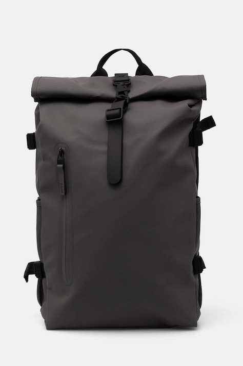 Рюкзак Rains Rolltop Rucksack Large W3 цвет серый большой однотонный 14590-13