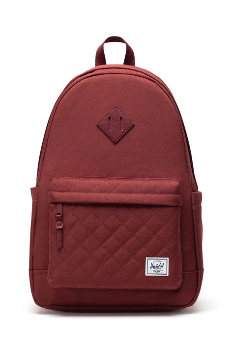 Herschel plecak Heritage Backpack kolor bordowy duży gładki 11383-06501-OS