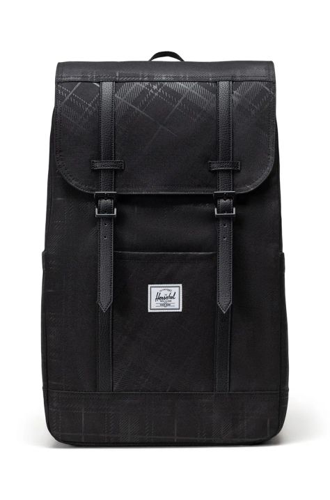 Herschel hátizsák Retreat Backpack fekete, nagy, sima, 11397-06495-OS