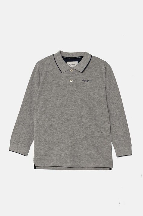 Otroška dolga majica Pepe Jeans NEW THOR LS siva barva, PB540968