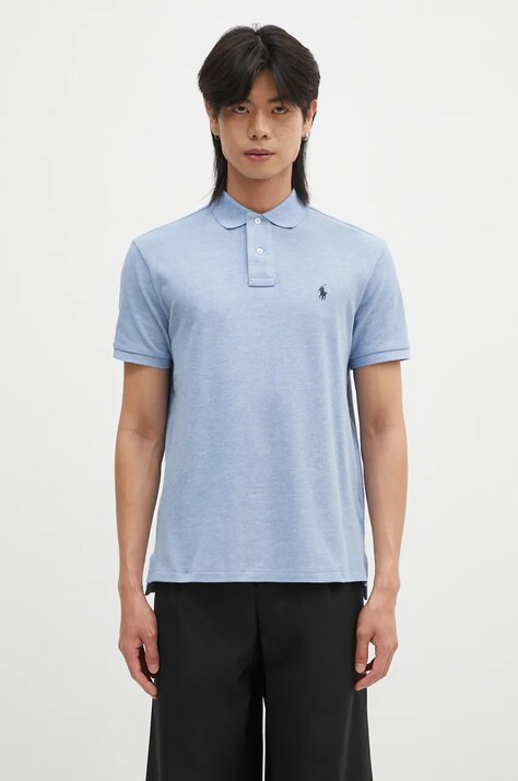 Бавовняне поло Polo Ralph Lauren меланж 710666998