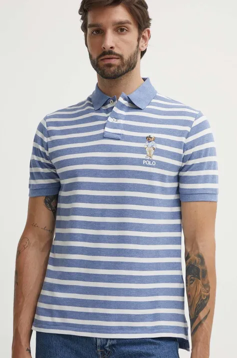 Bavlnené polo tričko Polo Ralph Lauren vzorované, 710941863