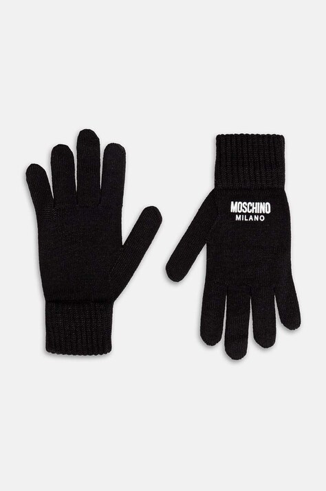Рукавички Moschino жіночі колір чорний M3155 65252