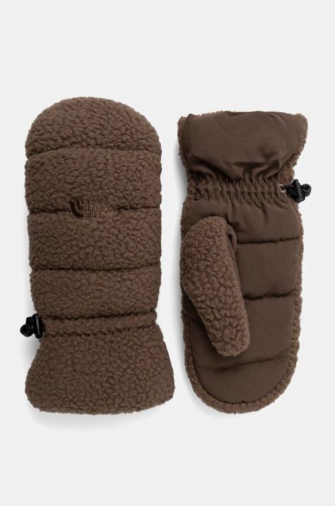 Γάντια The North Face Cragmont Fleece Mitt χρώμα: καφέ, NF0A7WKT1OI1