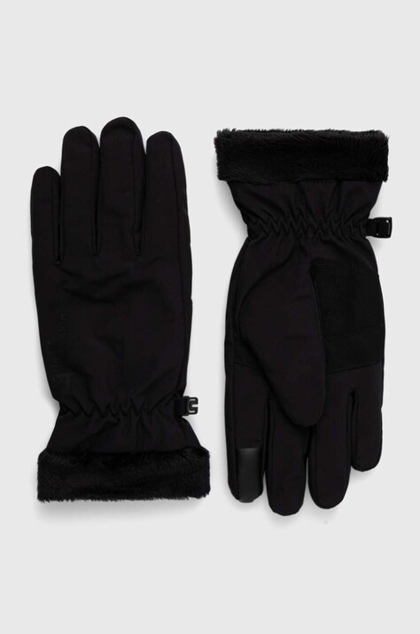 Jack Wolfskin manusi femei, culoarea negru, A63073
