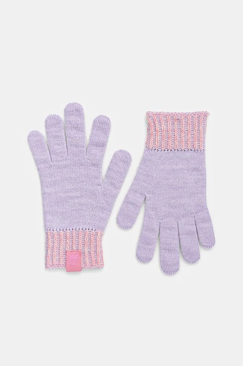 United Colors of Benetton manusi copii culoarea violet, 117TQG00O