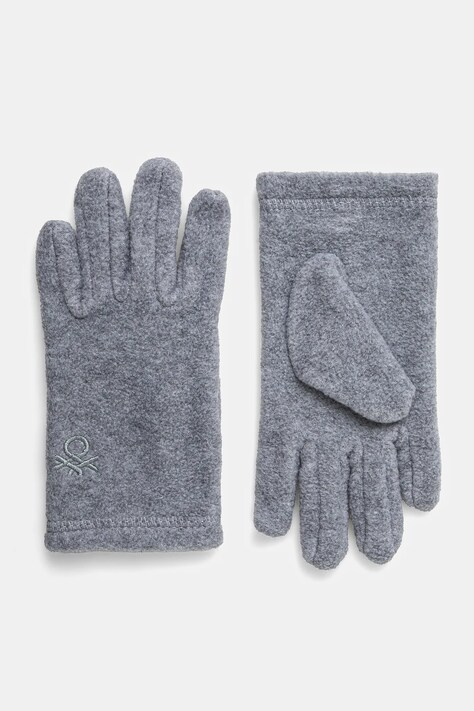 Dětské rukavice United Colors of Benetton šedá barva, 6U87CG003