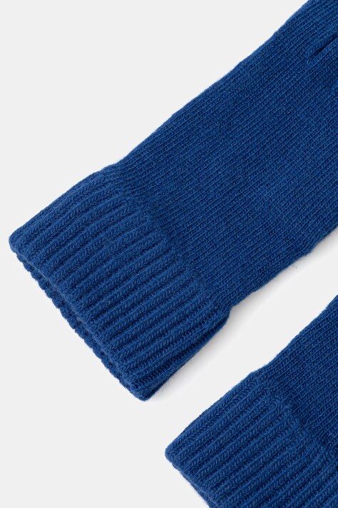 United Colors of Benetton rękawiczki wełniane kolor niebieski 1202U0725