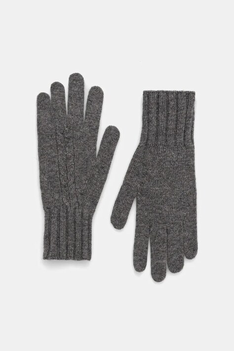 United Colors of Benetton rękawiczki z dodatkiem wełny kolor szary 1244DG00F