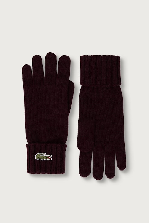 Lacoste rękawiczki wełniane czarne RV0452