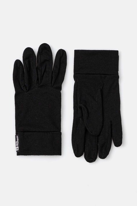 Jack Wolfskin manusi culoarea negru, 1911621