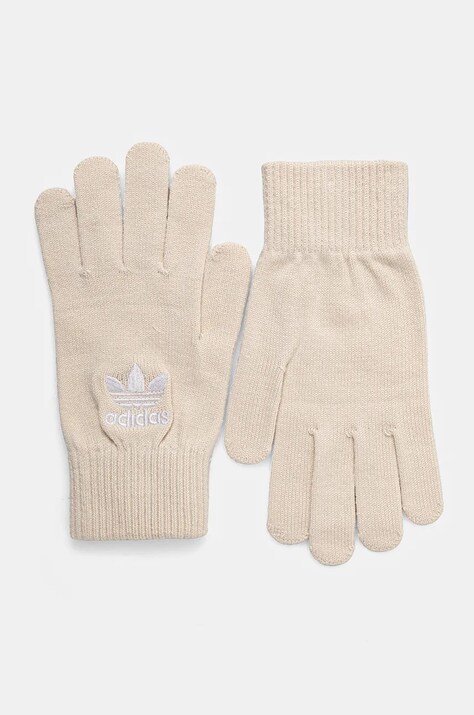 Перчатки adidas Originals цвет бежевый IY4645