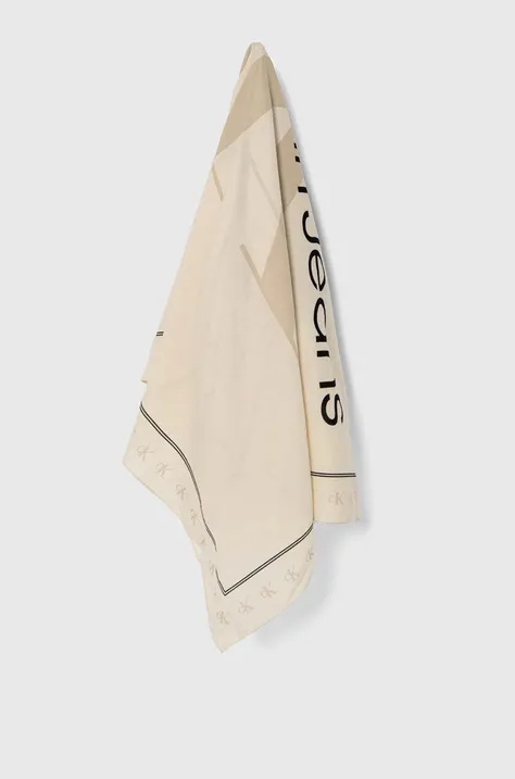 Calvin Klein Jeans foulard in cotone colore beige K60K612325