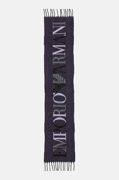 Emporio Armani esarfa de lana culoarea violet, modelator, 635002 4F300