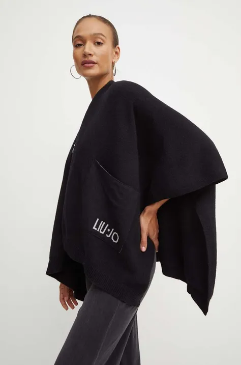 Liu Jo poncho culoarea negru, light, 2F4016 M0300