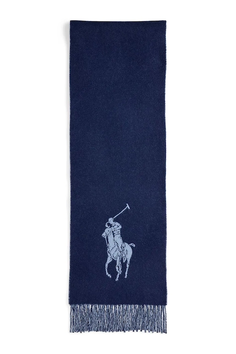 Polo Ralph Lauren eșarfă de lână culoarea gri, uni, 455954331