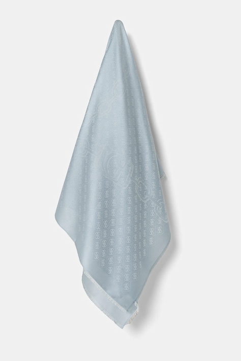 Тънък шал Guess в синьо с десен AW5191 POL03