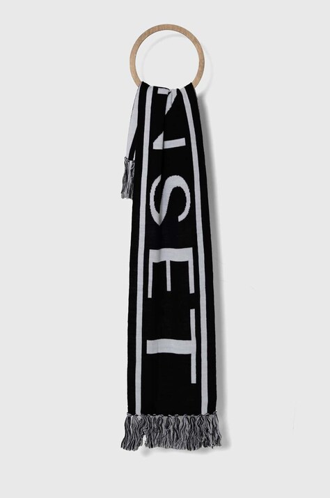 Twinset fular femei, culoarea negru, modelator, 242TA4481