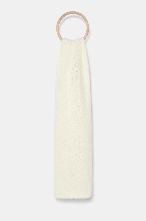 Шарф с примесью шерсти Calvin Klein цвет бежевый однотонный K60K612612